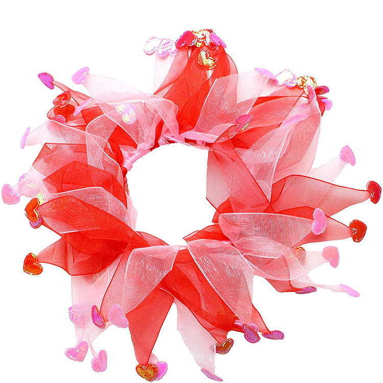 2026 Pets Valentine's Day Decoration Pet Scar Valentine's Day Hairband Dog Party Decoration Prop Dog Accessories Pet Products