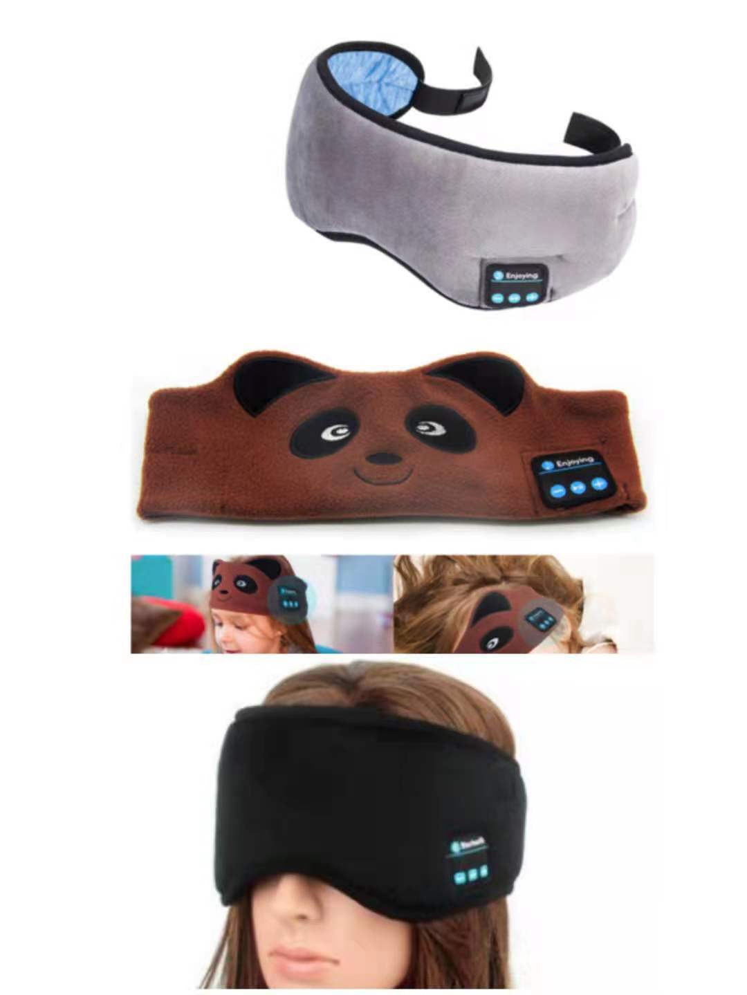 Sleep Mask With Bluetooth Headphone